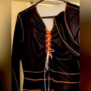 Black stretchy crisscross string up dress glove. Do you want to disappointment